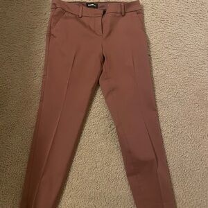 Express women burnt Orange columnist dress pant Trousers size 4R